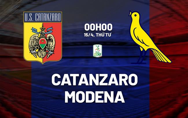 Nhận định bóng đá Catanzaro vs Modena 0h00 ngày 15/4 (Hạng 2 Italia 2025/26)