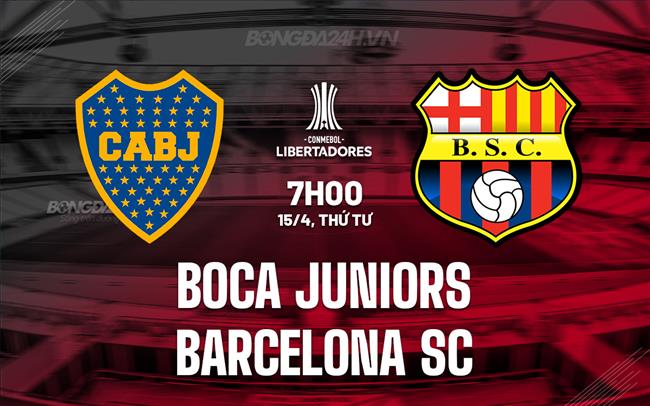 Nhận định Boca Juniors vs Barcelona SC 7h00 ngày 15/4 (Copa Libertadores 2026)