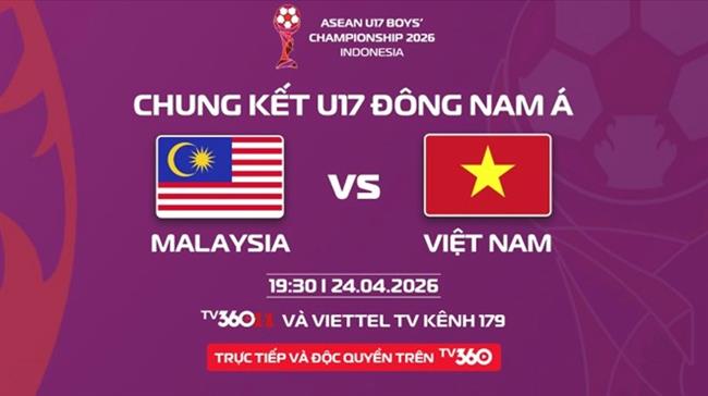 U17 Việt Nam vs U17 Malaysia link xem trực tiếp hôm nay