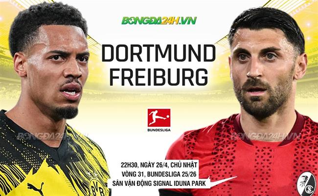 Nhận định Dortmund vs Freiburg (22h30 ngày 26/4): Trở lại mạch thắng