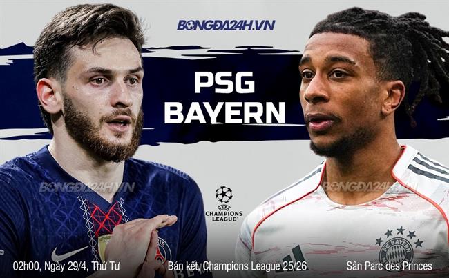 Nhận định PSG vs Bayern Munich (02h00 ngày 29/4): 2 gã khổng lồ khoe cơ bắp