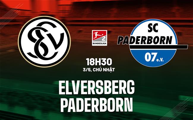 Nhận định bóng đá Elversberg vs Paderborn 18h30 ngày 3/5 (Hạng 2 Đức 2025/26)