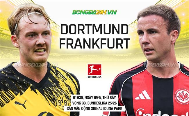 Nhận định Dortmund vs Frankfurt (1h30 ngày 9/5): Không dễ thắng cách biệt