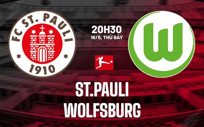 Nhận định bóng đá St.Pauli vs Wolfsburg 20h30 ngày 16/5 (Bundesliga 2025/26)