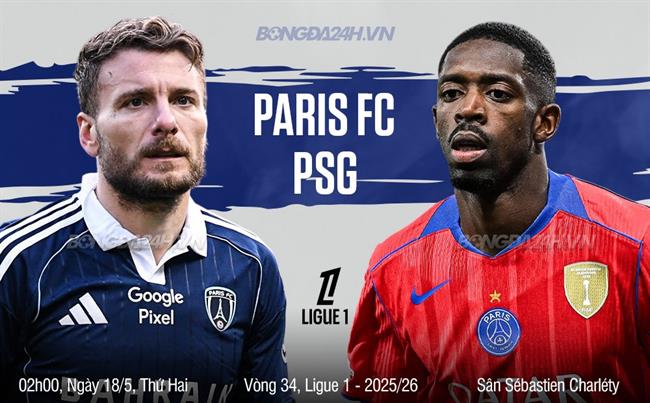 Nhận định Paris FC vs  PSG (2h00 ngày 18/5): Khó có bất ngờ
