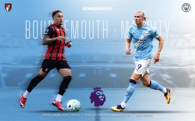 Nhận định Bournemouth vs Man City 01h30 ngày 20/5 (Premier League 2025/26)