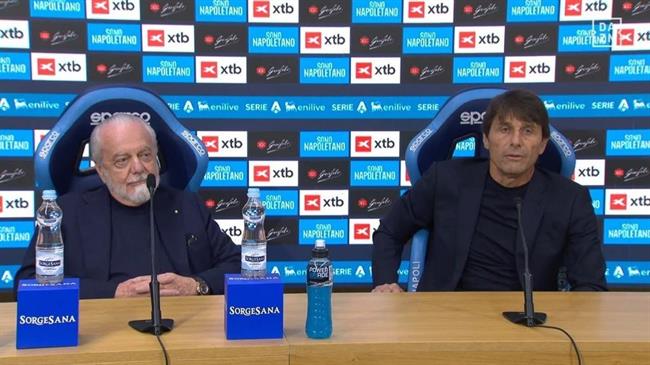 Conte khiến chủ tịch Napoli xấu hổ ngay trên truyền thông 1
