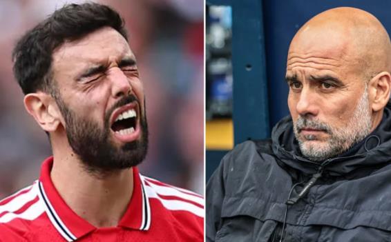 Pep Guardiola cho học trò xem video về Bruno Fernandes 