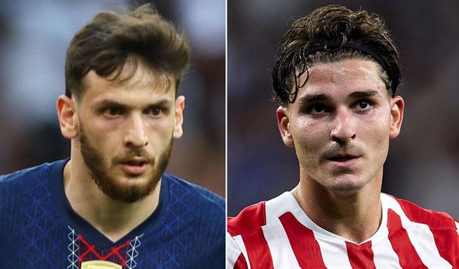 Huyền thoại muốn Arsenal chiêu mộ cả Alvarez và Kvaratskhelia