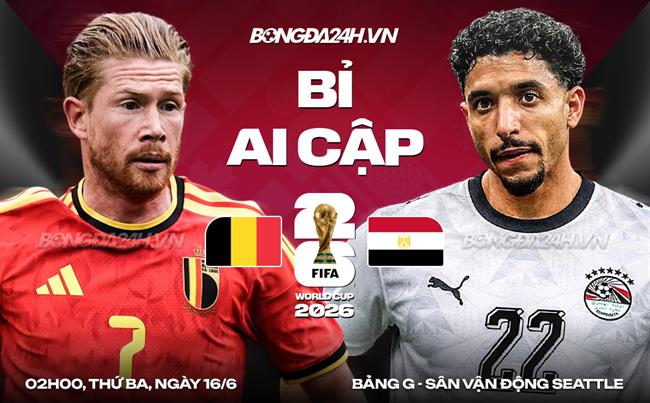 Nhận định Bỉ vs Ai Cập (02h00 ngày 16/6): Quỷ đỏ gặp Pharaoh