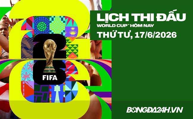Lịch thi đấu bóng đá hôm nay 17/06/2026: Anh vs Croatia, Bồ Đào Nha vs DR Congo