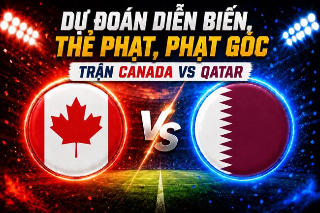 Dự đoán diễn biến, thẻ phạt, phạt góc trận Canada vs Qatar (05h00 ngày 19/6)