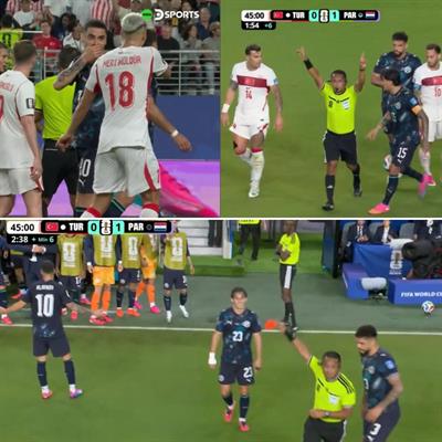 Sao Paraguay nhận thẻ đỏ lịch sử tại World Cup 1 Sao Paraguay nhận thẻ đỏ lịch sử tại World Cup 1