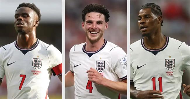 Tuyển Anh đau đầu với Bukayo Saka, Declan Rice và Marcus Rashford