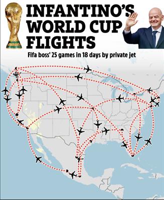 Lộ lịch di chuyển dày đặc của Chủ tịch FIFA tại World Cup 2026 1