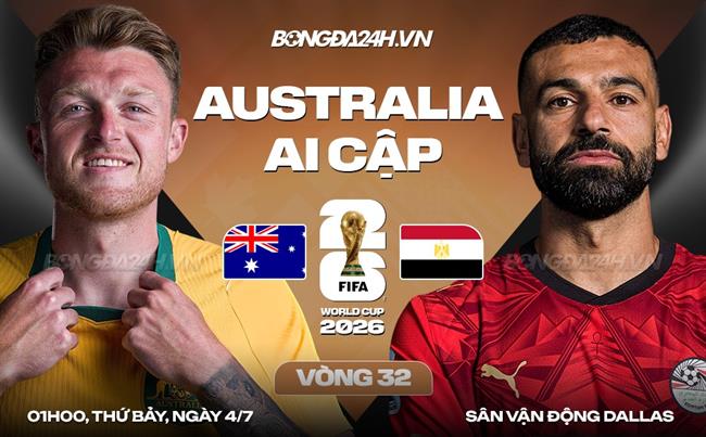 Nhận định Australia vs Ai Cập (01h00 ngày 4/7): Chuột túi đấu Pharaoh