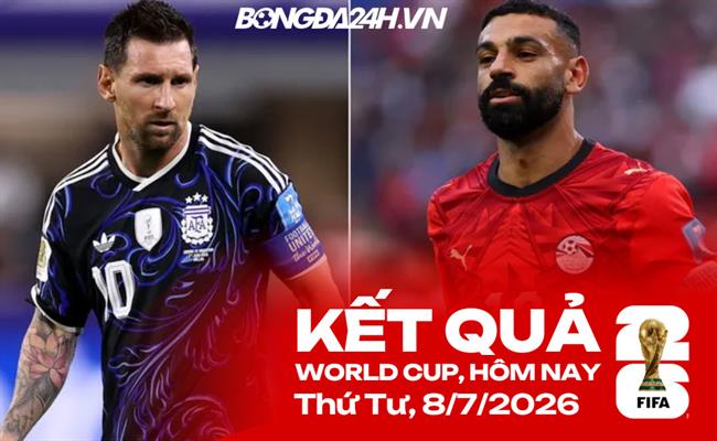 Kết quả World Cup hôm nay 08/07: Argentina vs Ai Cập, Thụy Sĩ vs Colombia