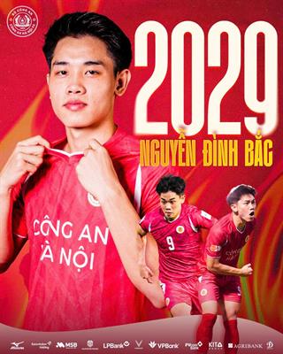CLB Công an Hà Nội trói chân thành công Đình Bắc đến năm 2029 1 CLB Công an Hà Nội trói chân thành công Đình Bắc đến năm 2029 1