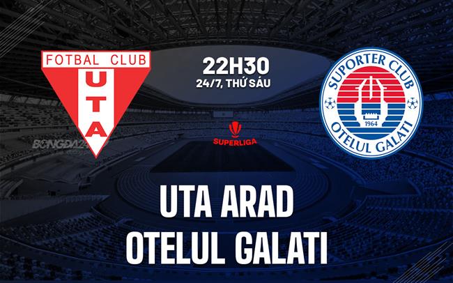 Nhận định bóng đá UTA Arad vs Otelul Galati 22h30 ngày 24/7 (VĐQG Romania 2026/27)