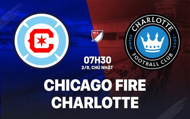 Nhận định bóng đá Chicago Fire vs Charlotte 7h30 ngày 2/8 (Nhà nghề Mỹ 2026)