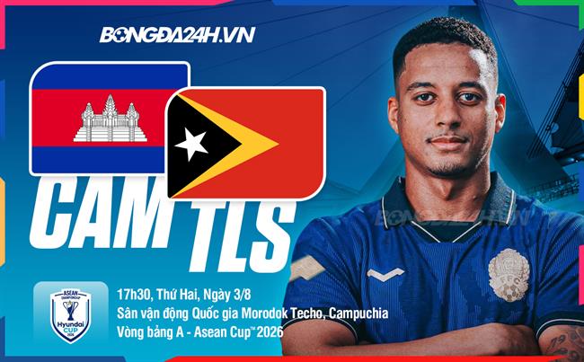 Nhận định bóng đá Campuchia vs Timor Leste 17h30 ngày 3/8 (ASEAN Cup 2026)