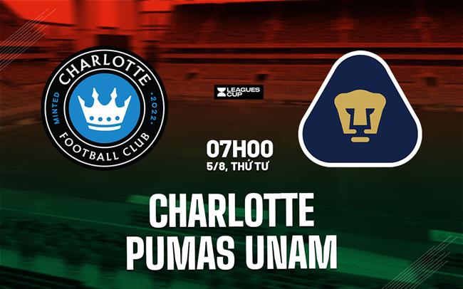 Nhận định bóng đá Charlotte vs Pumas UNAM 7h00 ngày 5/8 (Leagues Cup 2026)