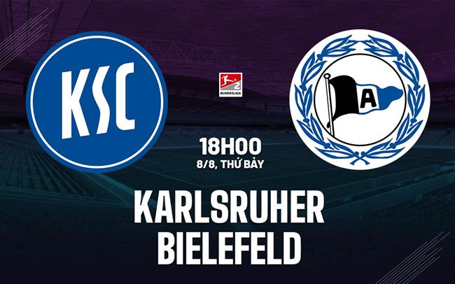 Nhận định bóng đá Karlsruher vs Bielefeld 18h00 ngày 8/8 (Hạng 2 Đức 2026/27)