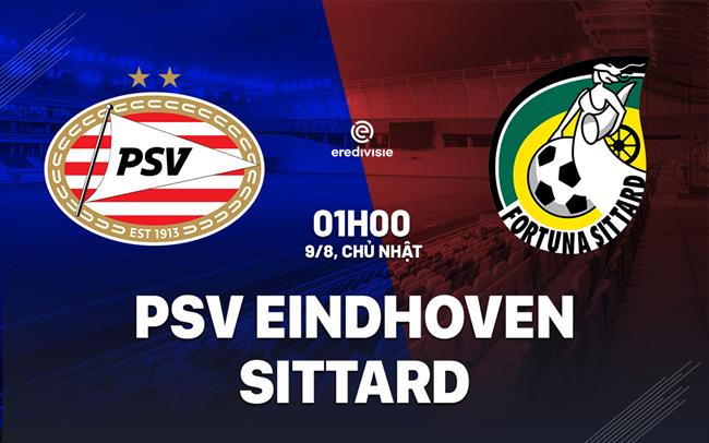 Nhận định PSV Eindhoven vs Fortuna Sittard 1h00 ngày 9/8 (VĐQG Hà Lan 2026/27)