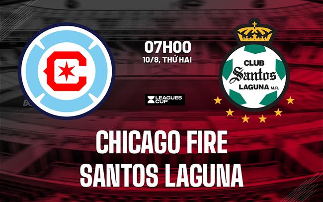 Nhận định Chicago Fire vs Santos Laguna 7h00 ngày 10/8 (Leagues Cup 2026)