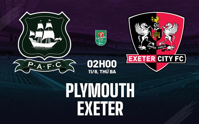 Nhận định bóng đá Plymouth vs Exeter 2h00 ngày 11/8 (Cúp Liên đoàn Anh 2026/27)