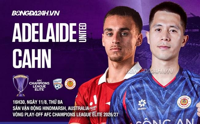 Nhận định Adelaide vs CAHN (16h30 ngày 11/8): Thử thách cực đại nơi sân khách