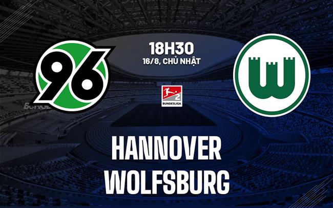Nhận định bóng đá Hannover vs Wolfsburg 18h30 ngày 16/8 (Hạng 2 Đức 2026/27)