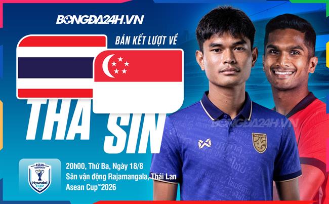 Nhận định Thái Lan vs Singapore (20h00 ngày 18/8): Khó có bất ngờ