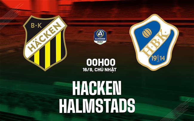 Nhận định bóng đá Hacken vs Halmstads 0h00 ngày 18/8 (VĐQG Thụy Điển 2026)