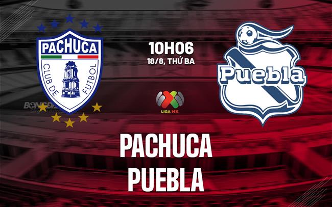 Nhận định bóng đá Pachuca vs Puebla 10h06 ngày 18/8 (VĐQG Mexico 2026/27)