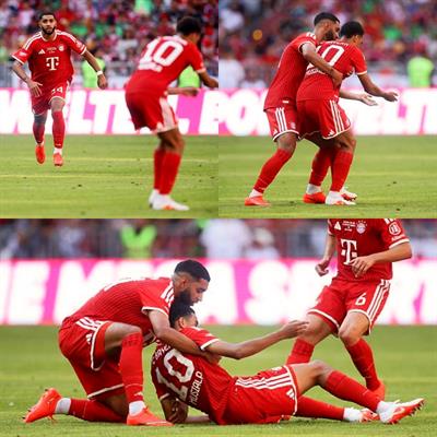 Musiala bị ngất giữa trận giao hữu của Bayern Munich 1