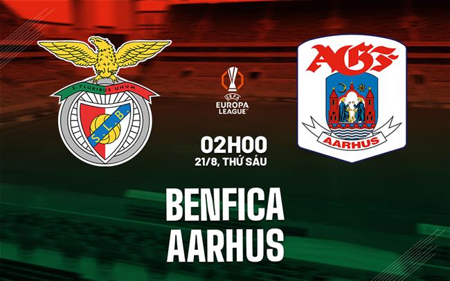 Nhận định bóng đá Benfica vs Aarhus 2h00 ngày 21/8 (Europa League 2026/27)