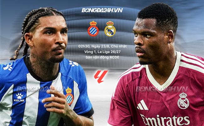 Nhận định Espanyol vs Real Madrid (2h30 ngày 23/8): Khẳng định tham vọng