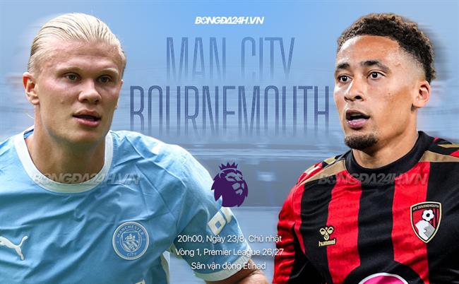 Nhận định Man City vs Bournemouth (20h00 ngày 23/8): Điểm tựa Etihad