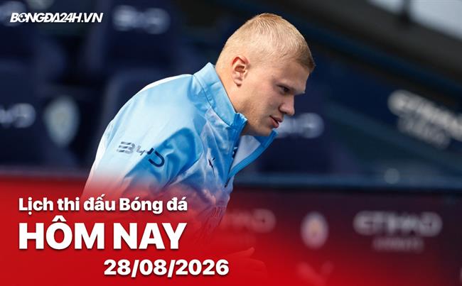 Lịch thi đấu, trực tiếp bóng đá hôm nay 28/08/2026: Crystal Palace vs Man City