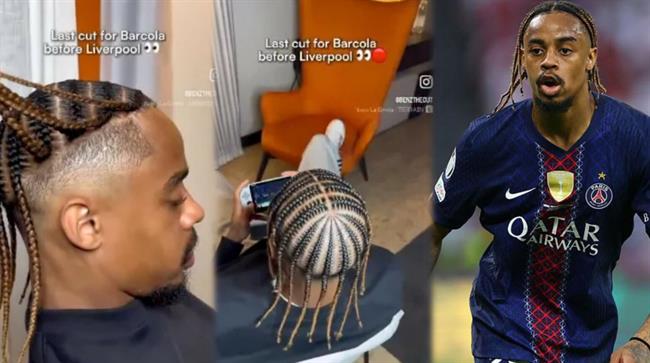Thợ cắt tóc xác nhận Bradley Barcola tới Liverpool