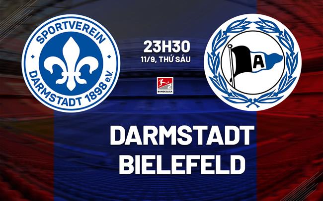 Nhận định bóng đá Darmstadt vs Bielefeld 23h30 ngày 11/9 (Hạng 2 Đức 2026/27)