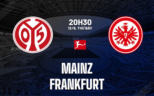 Nhận định bóng đá Mainz vs Frankfurt 20h30 ngày 12/9 (Bundesliga 2026/27)