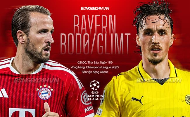 Nhận định Bayern Munich vs Bodo Glimt (02h00 ngày 11/9): Đè bẹp đội khách