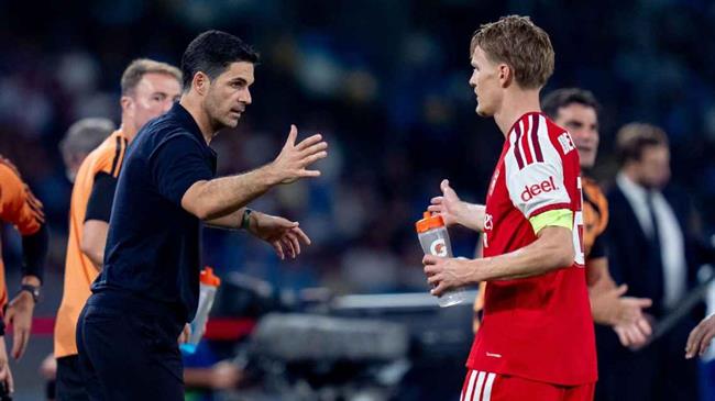 Arteta ca ngợi Odegaard sau chiến thắng của Arsenal trước Napoli