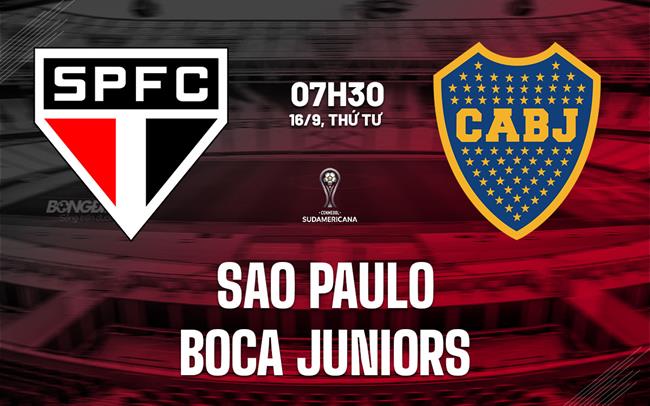 Nhận định Sao Paulo vs Boca Juniors 7h30 ngày 16/9 (Copa Sudamericana 2026)