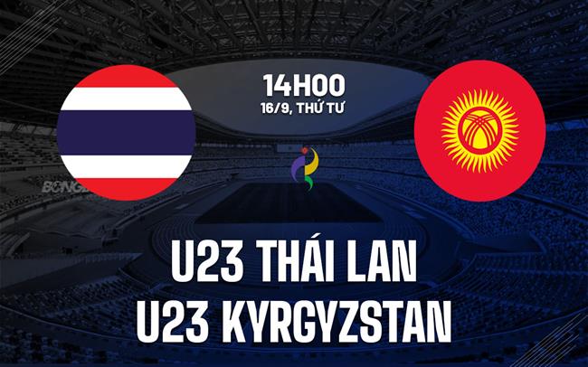 Nhận dịnh bóng đá U23 Thái Lan vs U23 Kyrgyzstan 14h00 ngày 16/9 (ASIAD 2026)