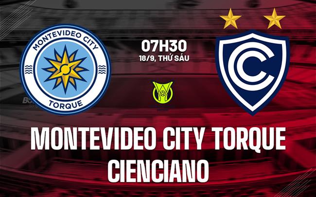 Nhận định Montevideo City Torque vs Cienciano 7h30 ngày 18/9 (Copa Sudamericana 2026)