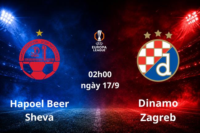 Dự đoán Hapoel Beer Sheva vs Dinamo Zagreb 02h00 ngày 17/9 (Europa League 2026/27)