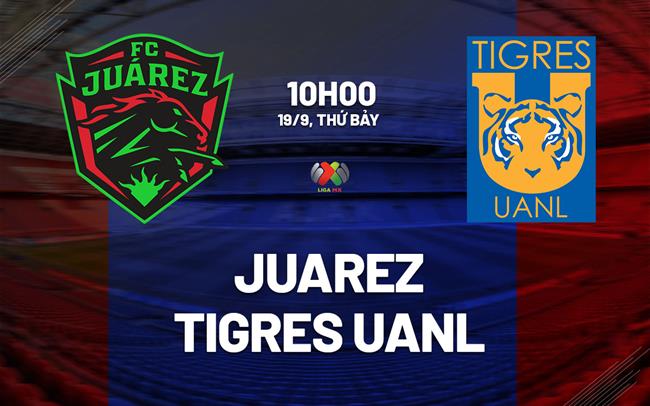 Nhận định bóng đá Juarez vs Tigres UANL 10h00 ngày 19/9 (VĐQG Mexico 2026/27)